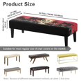 thumbnail image 3 of POLERO Stretch Dining Bench Cover Tropical Skull Palm Tree Removable Bench Covers Slipcover Washable Rectangle Long Seat Cover Protector for Dining Room, Living Room, Bedroom, Kitchen, Patio, 3 of 7
