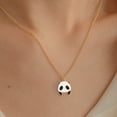 thumbnail image 5 of YYKihy Fashion Simple Cartoon Panda Necklace Sister Suit Stainless Steel Necklace Clavicle Chain Short Pendant Necklace For Women, 5 of 9