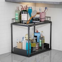 Under Sink Cabinet Organizer, 2 Tier Pull Out Shelves