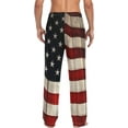 thumbnail image 2 of Top-kevin Multi- Vintage American Flag Men's Pajama Pants Pjs Bottoms with Pockets Sleep Lounge Pants for Men, 2 of 13