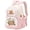 Pink, variant on Capybara Theme Backpack for Girls Cute Girls Backpack Kawaii Bookbag for Girls Kingdergarten Teens Elementary School Student
