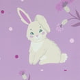 thumbnail image 4 of Northlight Easter Rabbit Rectangular Tablecloth - 70" - Purple, 4 of 5