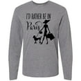 thumbnail image 3 of Inktastic I'd Rather Be in Paris- shopping and travel Long Sleeve T-Shirt, 3 of 5