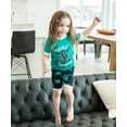 thumbnail image 4 of LazyOne Short-Sleeve Summer Pajama Sets for Girls and Boys, Unisex, Turtley Awesome, 4 of 7
