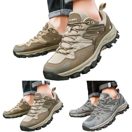 

PEASKJP Sneakers Slip On Shoes for Men Breathable Mesh Comfortable Casual Walking Shoes Trail Sneaker Grey 8.5