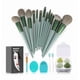 thumbnail image 1 of Set 22 brochas de maquillaje profesionales Modelo Verde, 1 of 4