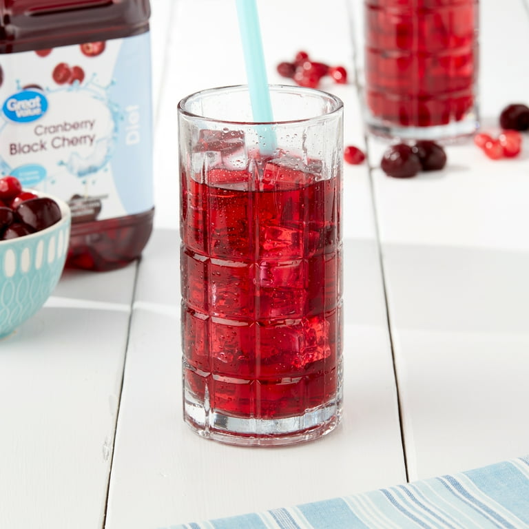 Great Value Diet Cranberry Black Cherry Juice Cocktail, 64 fl oz