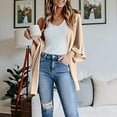 thumbnail image 2 of Aoochasliy Womens Cardigan Clearance Bat Sleeve Long Sleeve Cardigan Loose Coat, 2 of 7