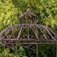 thumbnail image 2 of 10ft. Tall Round Iron Gazebo with Side Walls in Antique Bronze, "Tatiana", 2 of 5
