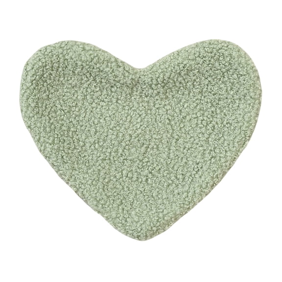 Cinvoph Valentine's Day Placemats Decorative Heart Place mats Heat Resistant for Dining Table, Washable Durable Table Mats 6"x7" Mint Green