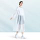 thumbnail image 4 of Typpkmm Disposable Rain Poncho, Transparent Emergency Waterproof Coat, Adult Size for Outdoor Travel, Amarillo, 4 of 6