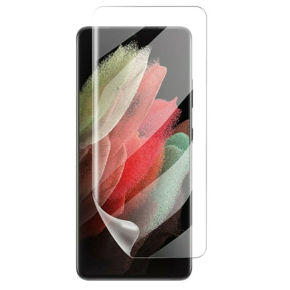 Matte Screen Protector for Samsung Galaxy S21 Ultra - TPU Film Anti-Glare Anti-Fingerprint [Fingerprint Works] [Case Friendly] for Galaxy S21 Ultra Model ONLY