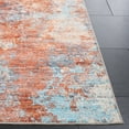 thumbnail image 6 of SAFAVIEH Malibu Dalia Distressed Polyester Area Rug, Rust/Aqua, 3' x 5', 6 of 13