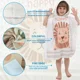 thumbnail image 3 of Toalla de Playa para Niños con Capucha, 75x75 cm, Diseño de Dibujos Animados, Material de Microfibra Absorbente y Secado Rápido, Ideal para Piscina y Mar, 3 of 5