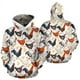 thumbnail image 2 of Sudadera con capucha de estilo hip hop para hombre y mujer, sudadera con estampado 3D de pollo, estilo Harajuku, informal, ropa de calle, 2 of 5