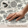 thumbnail image 6 of ODIKA 9'x12' Washable Area Rug Beige Border Delicate Repeating Blooms Balanced Farmhouse Entryway for Master Suite, California King, Under Bed, Non-Shedding, Easy Care, 6 of 7