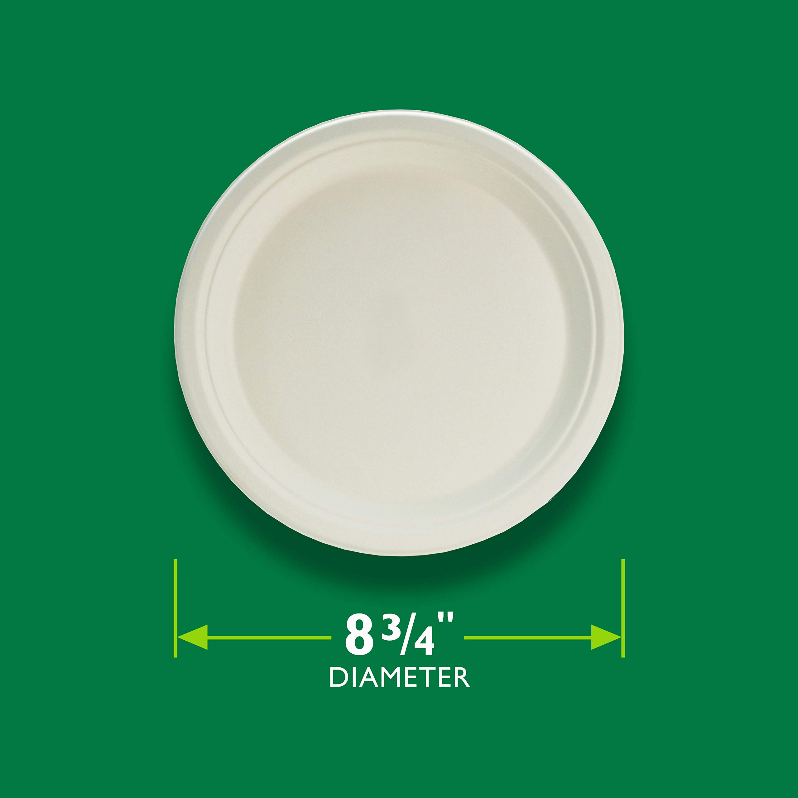 Hefty ECOSAVE Compostable Paper Plates (Pack of 2) - image 2 of 7