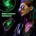 thumbnail image 7 of Avocase for Samsung Galaxy S26 Case,Glow in The Dark,Shockproof Protection Hard PC Soft Flexible TPU Bumper Drop Protective Protective Phone Cover Case for Galaxy S26,Shiny Deep Blue, 7 of 7