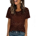 thumbnail image 5 of COSFO Leopard Print Men's T-Shirts Short Sleeve Summer Tops Unisex Crew Neck Regular Fit Mens Graphic Tees, 5 of 9