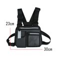 thumbnail image 2 of Mochila deportiva para el pecho. Bolsa para el pecho con soporte para teléfono incorporado. Para entrenamientos, carreras y senderismo, gris, 2 of 5