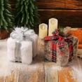 thumbnail image 6 of KDFWDM Adorable 3D Christmas Plush Present Box Decor with Bows, Festive Outdoor Indoor Holiday Yard Art, Can be Used as a Unique Tree Skirt or Festive Home Accent, 6 of 9