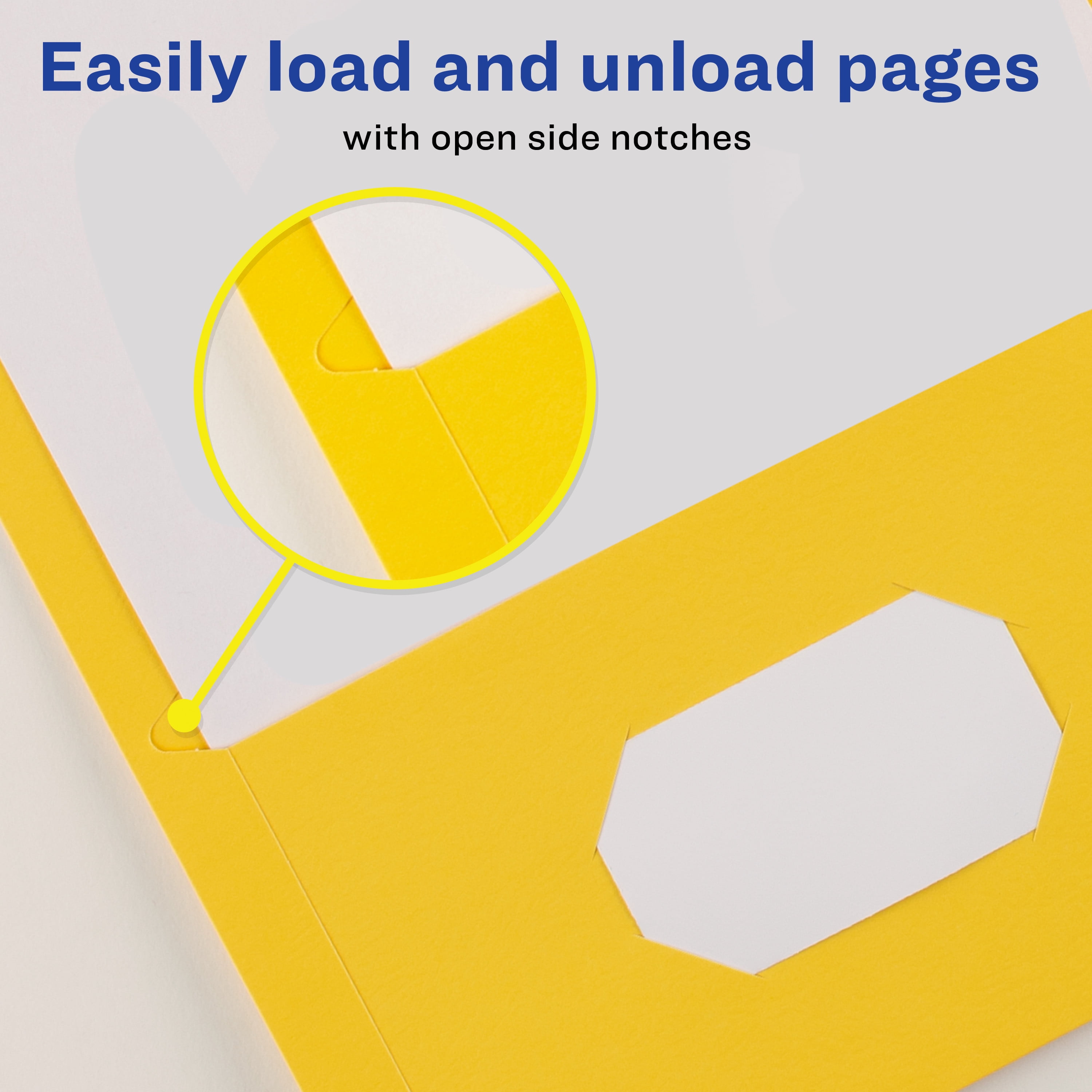 Avery Two Pocket Folders, Holds up to 40 Sheets, Business Card Slot, 25 per Pack, 2 Packs, 50 Yellow Folders Total (01674)