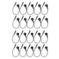 thumbnail image 1 of Lot de 20 fils d'électrode courts en cuivre, type bouton, adaptateur pour appareil TENS, longueur 15 cm, 1 of 4