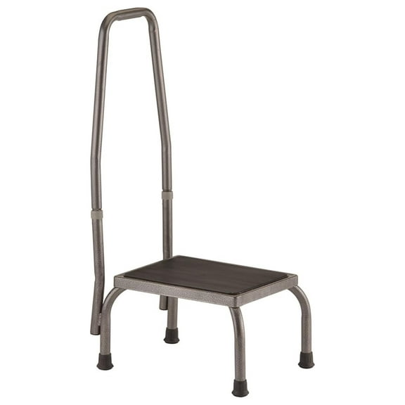 Medical Step Stool with Hand Rail – Heavy Duty Non-Slip Platform for Seniors and Disabled
