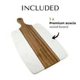 thumbnail image 4 of JS Gourmet Marble and Acacia Wood Cutting Board, Paddle Board Perfect for Cutting and serving, 4 of 6