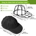 thumbnail image 2 of Portable Hat Washer Cage 2-Pack - Baseball Cap Cleaning Kit for Washing Machine, Hat Shaper & Protector with Mesh Bags, 2 of 6