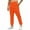 Orange, variant on HBGVBA Trousers for Men,Mens Pant Casual,Men's Solid Color Pocket Elastic Waist Drawstring Casual Cuffed Ankle Daily Wear Pants
