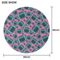 thumbnail image 6 of Football Pattern Round Tablecloth 60"x60",Wrinkle Wipeable Table Cloth for Kitchen Dining Room Picnic Patio Party, 6 of 6
