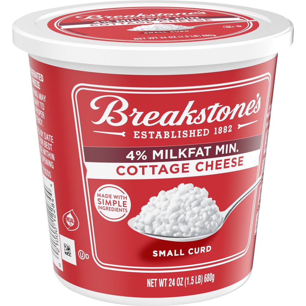 Breakstone's Small Curd 4 Milkfat Cottage Cheese, 24 oz Tub Walmart