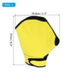 thumbnail image 2 of Uxcell Webbed Swim Gloves Swimming Resistance Training Gloves Webbed Paddle Aquatic Gloves Yellow, L, 2 of 6