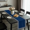 thumbnail image 2 of Navy Blue Table Runner 48 Inches Long, Black Modern Geometric Abstract Art Aesthetics Kitchen Coffee Dining Table Decoration for Home Party Birthday Wedding Home Decor 13x48 Inches, 2 of 8