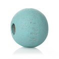 thumbnail image 1 of 1000 Painted Light Teal Round Wood Beads 8mm with 2mm Hole, 1 of 1
