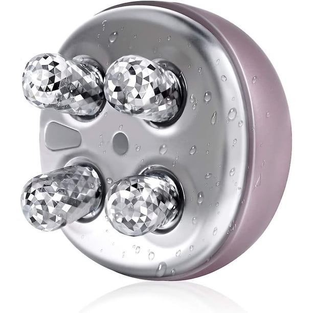 Rodillos masajeadores faciales Ems, máquina elevadora de tonificación facial eléctrica, cuidado de la piel, dispositivo de belleza, eliminación de arrugas, antienvejecimiento de la piel, mejora la car Feliz Sencillez