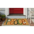 thumbnail image 3 of The Rug Department Liora Manne Natura Peace Outdoor Door Mat Natural, 3 of 5