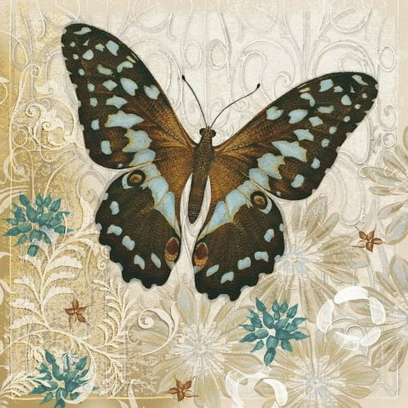 Marmont Hill "Brown Butterfly" Painting Print on Canvas
