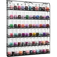 thumbnail image 1 of AMT 6 TIER Metal Nail Polish Racks for the Wall, Up to 192 BOTTLES, Quality Nail Polish Display, Young Living Essential Oils Organizer. Holds up to 192 Bottles (Black), 1 of 6