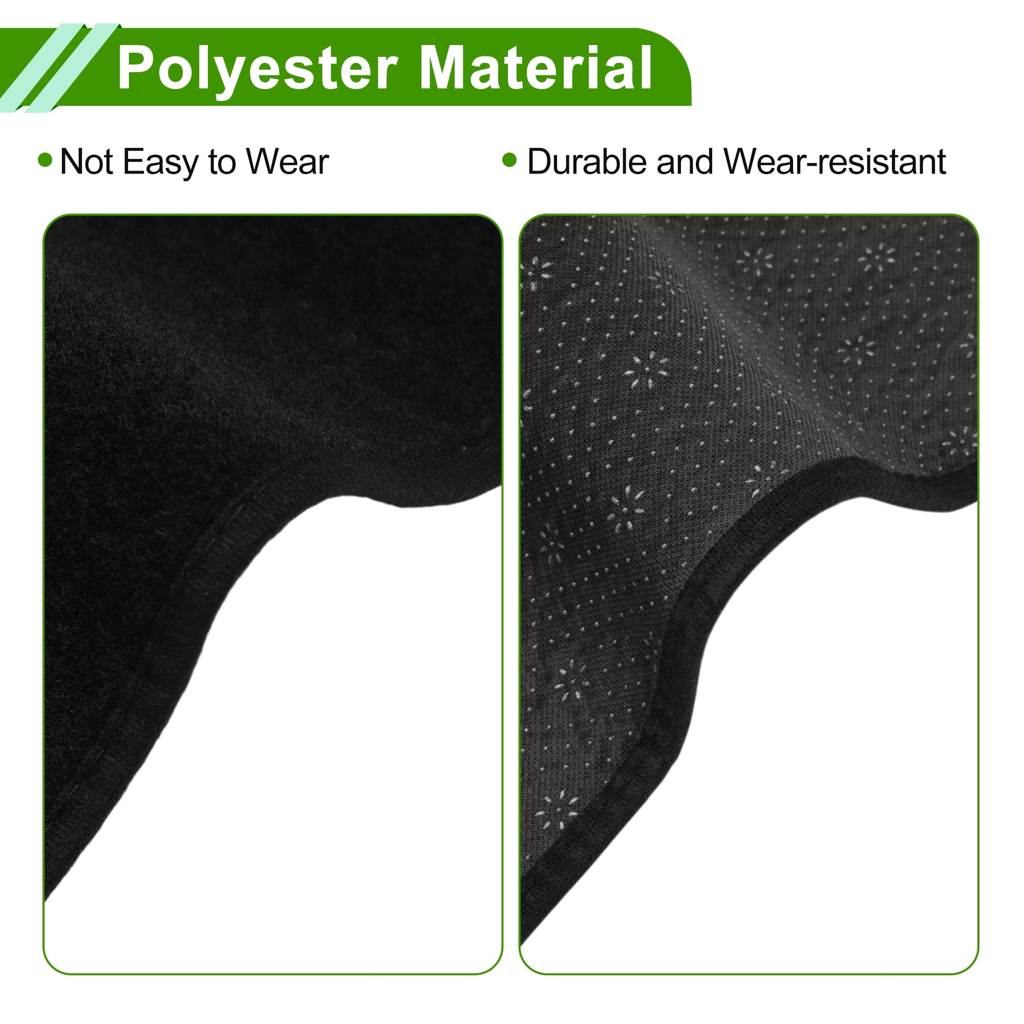 Unique Bargains Dashboard Cover for Nissan Kicks Play 2025 Dash Cover Mat Carpet Center Console Dash Cover Mat Car Interior Anti-Slip Polyester Black 1 Pc