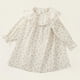 thumbnail image 4 of Odeerbi 2-10 Años Niñas Princesas Vestidos Florales Cuello Peter Pan Vestido Algodón Cuello Redondo Plisado Vestido Manga Larga, 4 of 9