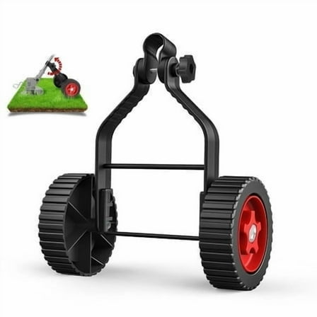 Paddsun Weed Trimmer Support Wheel, Adjustable Black Stabilizing TrimFit Wheels Weed Trimmers For Landscaping