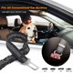 thumbnail image 1 of Paquete de 3 correas fuertes de seguridad para mascotas, arnés de plomo elástico resistente de seguridad ajustable para automóviles con amortiguador elástico de nailon elástico, con hebilla de metal, accesorios de viaje para mascotas (negro) XianweiShao 8390614932104, 1 of 1