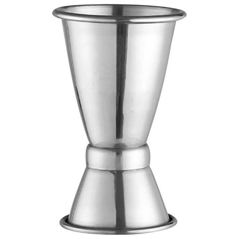 Curled Stainless Steel Double Ended Measuring Glass Cocktail Measuring Glass  Bar Counter Mixing Measuring Glass Set Ounce Cup - Temu