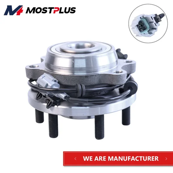 MOSTPLUS 1PC Front Wheel Hub Bearing Assembly for Nissan Frontier Suzuki Equator 4WD Only