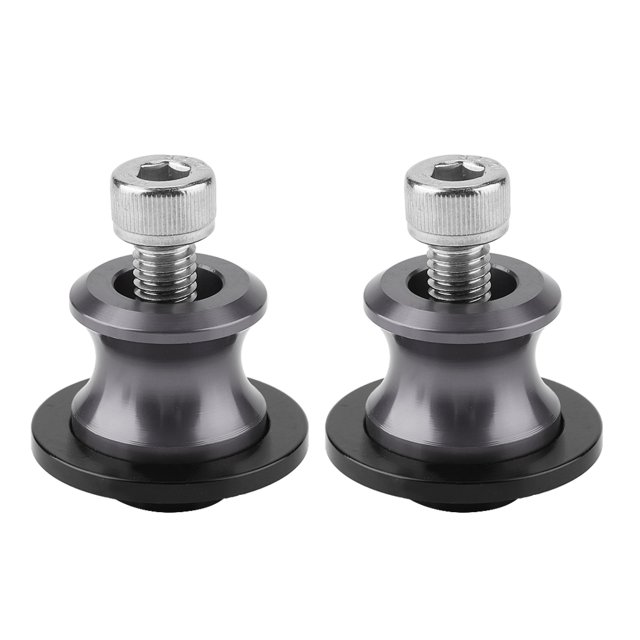 Carrete de brazo oscilante CNC, 2 piezas de 6 mm para motocicleta, soporte trasero CNC, carretes de brazo oscilante, carrete de brazo oscilante, estética elegante
