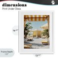 thumbnail image 4 of Stupell Industries Tropical Yellow Striped Beach Cabanas White Framed Print Under Glass, 13 x 16, by Franklyn Gregory, 4 of 8