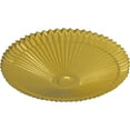 thumbnail image 3 of Ekena Millwork 24"OD x 3"P Shakuras Ceiling Medallion (Fits Canopies up to 5"), Hand-Painted Rich Gold, 3 of 6