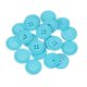 thumbnail image 1 of Uxcell 22 Pcs Botón de Resina Azul, Botones de Costura Redondos de 1 Pulgada (25 mm) con 4 Agujeros, Botón de Tamaño Pequeño para Hacer Manualidades de Ropa, 1 of 7